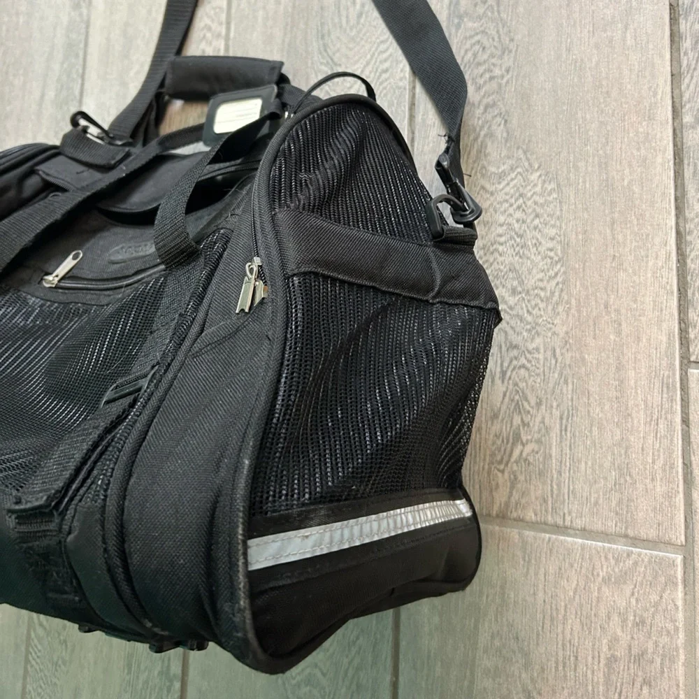 Bergen cat carrier bag pet carrier small dog animal carrier black bag Large bag